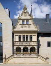 Halberstadt, reconstructed town hall arbour with original parts