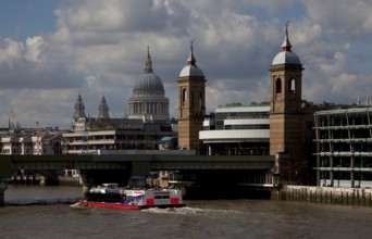 Corner towers from the south-east, behind St Paul's Cathedral, St, Saint, Saint