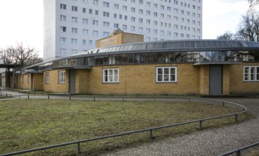 Dessau former labour office 1928-29 by Walter Gropius Partial view from east Dessau