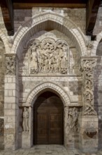 Souillac, former abbey church of Sainte-Marie, portal sculptures, relocated to the interior in the