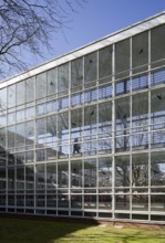 Egon Eiermann 1951-56, glass connecting corridor between administration building and warehouse