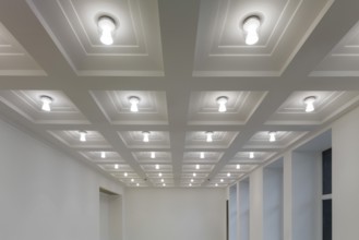 Interior cleared out during the 2016 renovation by Winfried Brenne Architekten, cafeteria