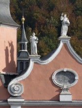 West façade, detail with figures of saints Church of St., Church of St., St., St., Saint