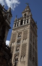 Seville, Cathedral. The Giralda bell tower, St, Saint, Saint