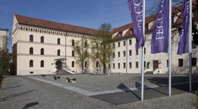 Courtyard view from the south-west as the first university building built from 1503 by Conrad