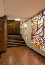 Built in 1926 by Piet Kramer, staircase with windows by Pieter A. H. Hofman