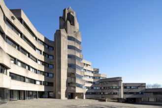 Bergisch-Gladbach, district of Bensberg, town hall, built 1964-1969 by Gottfried B?hm on the ground