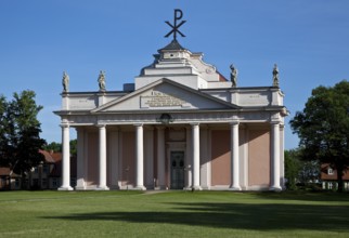 View from the north, built in 1765-70 by Johann Joachim bush, sculptural decoration by Johannes