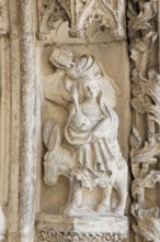 Main portal, figures, Flight to Egypt, St., Saint, Saint