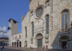 Italy Como Cathedral Started in 1396 Construction continued into the 16th century left Town Hall