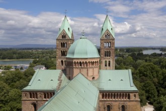 Speyer, Cathedral Church of St Mary and St Stephen, Speyer Cathedral, Imperial Cathedral, view from