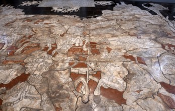 Siena, Duomo Santa Maria, interior, marble floor from 1369, detail