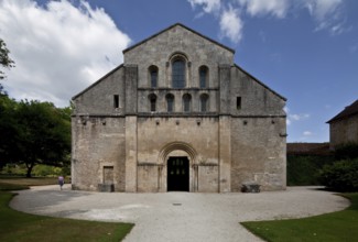 Fontenay Abbey Church Westwork built 1139-47 General view from west, St., Saint, Saint