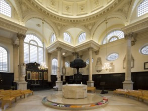 View to the south-east of the altar and pulpit, St., Sankt, Saint