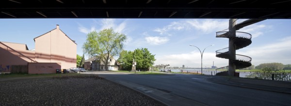 View under the A40 motorway to Wilhelmallee