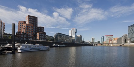 Western part, left Neuer Zollhof, right Colorium and harbour tip