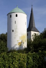 In front of witch tower from north-west, St., Sankt, Saint