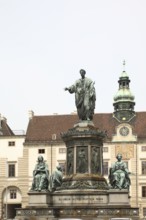 In the castle, monument to Franz II 1846