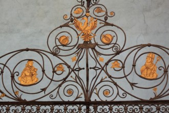 Brauweiler near Pulheim, St Nicholas' Abbey Church, north aisle, wrought-iron grille as choir