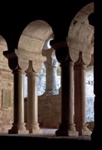 Cistercian monastery founded in 1146, chapter house, window to the cloister