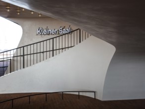 Hamburg, Elbphilharmonie, foyer called Plaza, staircase to the Small Hall, designed by Herzog & de