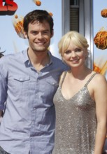 Bill Hader and Anna Faris at the Los Angeles premiere of 'Cloudy With A Chance Of Meatballs' held