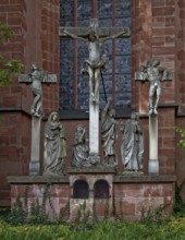 Copy of the crucifixion group by Hans Backofen, after 1509, outside on the north transept, original