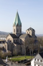 View from the north-east with the crossing and west tower