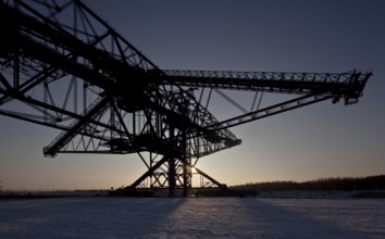 Overburden conveyor bridge F 60, length 502m, height 75m, built 1989-1991, today a visitor mine,