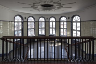 Hamburg Kontorhaus CHILEHAUS, built 1922-24 by Fritz Höger, staircase on the top floor