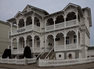 Typical example of Wilhelminian-style spa architecture, lake side with loggias