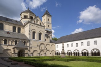 Brauweiler near Pulheim, Abbey Church of St Nicholas, view from the south-west from the Marienhof