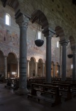 San Piero a Grado near Pisa, basilica from the 10th century, interior, view from the south aisle to