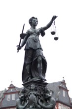 Justitia in Frankfurt am Main, Justice, Judgement, Scales, Balance, Jurisdiction, Judiciary