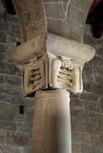 Gropina, Pieve San Pietro di Gropina, capital with lion