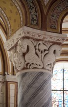 Capital of a column in the ambulatory, St., Sankt, Saint