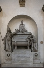 Florence, Firenze, Santa Croce, Cenotaph for Dante Alighieri, died 1321