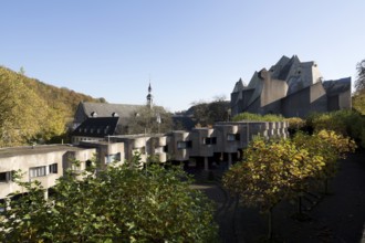 View from the east, on the left the Franciscan monastery, St., Sankt, Saint