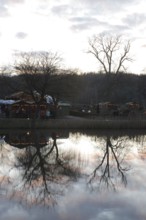 Christmas market in the castle park