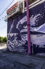 Mural, Downtown, Las Vegas, Nevada, USA, North America