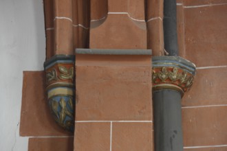 Choir apse, Romanesque capitals Church of St., Church of St., St., St., Saint