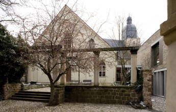 Eisleben, Luther-Armenschule and St Peter's Church