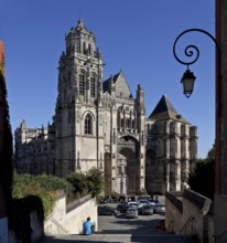 View from north-west with unfinished south tower, St., Sankt, Saint