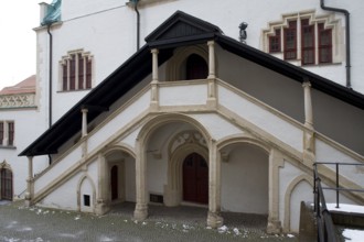 Town hall, outside staircase