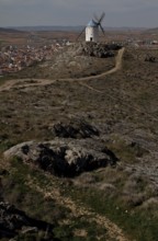 Windmill above the city