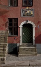 House entrance, left staircase to the upper floor of the Kniepertor, St., Sankt, Saint