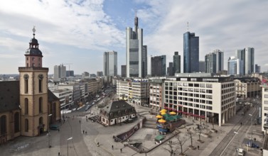 Frankfurt M An der Hauptwache View from the roof terrace of the Galeria Kaufhof department stores'