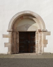 Klostergasse, Romanesque portal to the former lay refectory, St., Sankt, Saint