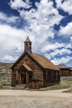 Wooden church of the gold rush ghost town, Bodie, California, USA, North America