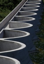 The only arch dam in Germany, completed in 1925, decommissioned in 1969, reactivated in 2007, water